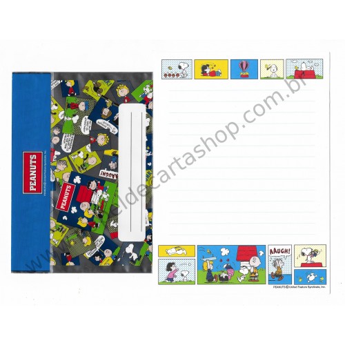 Kit 2 Conjuntos de Papéis de Carta Antigos Originais Peanuts All Hallmark