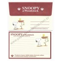 Conjunto de Papel de Carta Pequeno Snoopy & Wood CMR Antigo (Vintage) Hallmark