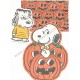 Conjunto de Papel de Carta Snoopy Halloween Vintage Hallmark Japan