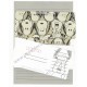 Conjunto de Papel de Carta Snoopy Gray Vintage Hallmark Japan