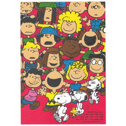 Conjunto de Papel de Carta Antigo Snoopy Lucy Van Pelt Hallmark Japan