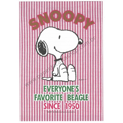 Conjunto de Papel de Carta Snoopy Red Stripes Vintage Hallmark Japan