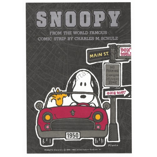 Conjunto de Papel de Carta Snoopy on the Street Vintage Hallmark Japan