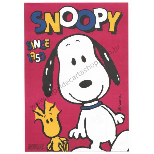 Conjunto de Papel de Carta Snoopy since 1950 Vintage Hallmark Japan