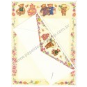 Conjunto de Papel de Carta Importado Mary Hamilton BEAR A4 - Hallmark