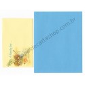 Conjunto de Papel de Carta Antigo Importado Elena A Friendly Line