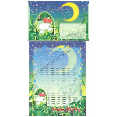 Ano 2004. Conjunto de Papel de Carta Gotōchi Kitty Moon Sanrio