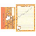 Ano 2002. Conjunto de Papel de Carta Hello Kitty Mushrooms 1 Sanrio