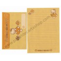 Ano 2002. Conjunto de Papel de Carta Hello Kitty Mushrooms 2 Sanrio