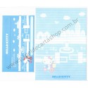 Ano 2003. Conjunto de Papel de Carta Hello Kitty Park CAZ Sanrio