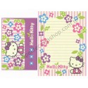 Ano 2004. Conjunto de Papel de Carta Hello Kitty Flores CLL Sanrio