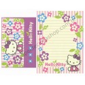 Ano 2004. Conjunto de Papel de Carta Hello Kitty Flores CLL Sanrio