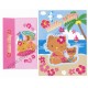 Ano 2005. Conjunto de Papel de Carta Hello Kitty Beach Sanrio