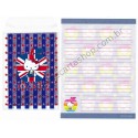 Ano 2001. Conjunto de Papel de Carta Hello Kitty UK Sanrio