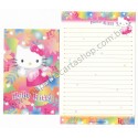 Ano 2001. Conjunto de Papel de Carta Hello Kitty Flower Angel Sanrio