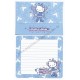 Ano 2002. Conjunto de Papel de Carta Hello Kitty Boots CAZ Sanrio