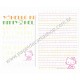 Ano 2001. Kit 2 Conjuntos de Papel de Carta Hello Kitty DUPLA Sanrio