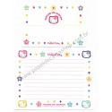 Ano 1997 Conjunto de Papel de Carta Hello Kitty Made in Japan B Sanrio