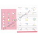 Ano 2000. Conjunto de Papel de Carta Hello Kitty Hot Milk Sanrio