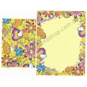 Ano 2002. Conjunto de Papel de Carta Hello Kitty Happy CAM Sanrio