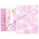 Ano 2002. Conjunto de Papel de Carta Hello Kitty Play with Me Sanrio