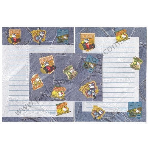 Ano 2002. Conjunto de Papel de Carta Hello Kitty & Tweety Sanrio