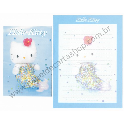 Ano 2000. Conjunto de Papel de Carta Hello Kitty Goods 04 Sanrio