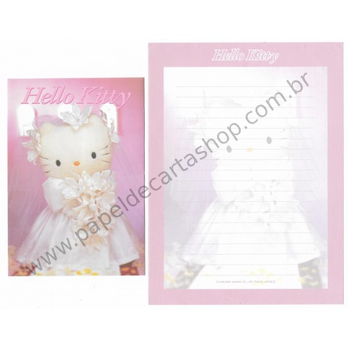 Ano 2000. Conjunto de Papel de Carta Hello Kitty Goods 03 Sanrio