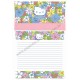 Ano 2001. Conjunto de Papel de Carta Hello Kitty Flores COR Sanrio