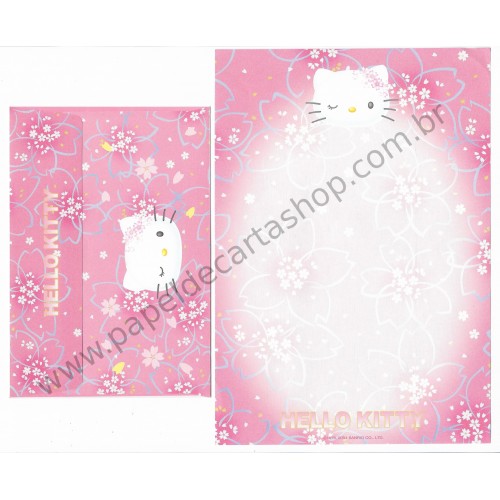 Ano 2004. Conjunto de Papel de Carta Hello Kitty Best Collections 17 Sanrio