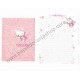 Ano 2001. Conjunto de Papel de Carta Hello Kitty Angel CBR Sanrio