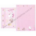 Ano 2005. Conjunto de Papel de Carta Hello Kitty French Sanrio