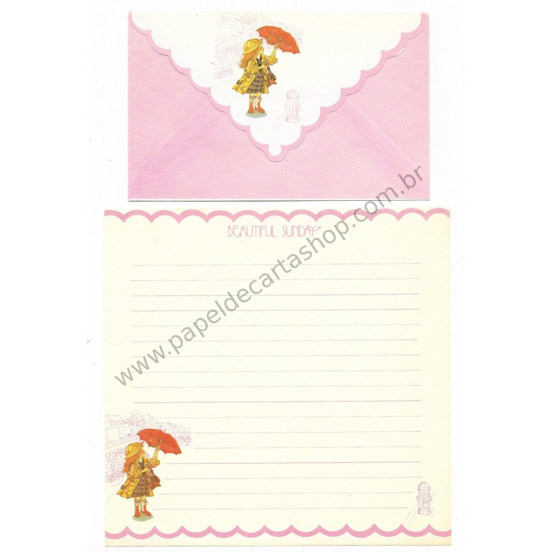 Conjunto de Papel de Carta Beautiful Sunday 03 CRS