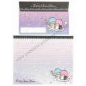 Ano 2006. Conjunto de Papel de Carta Little Twin Stars Black 2 Sanrio