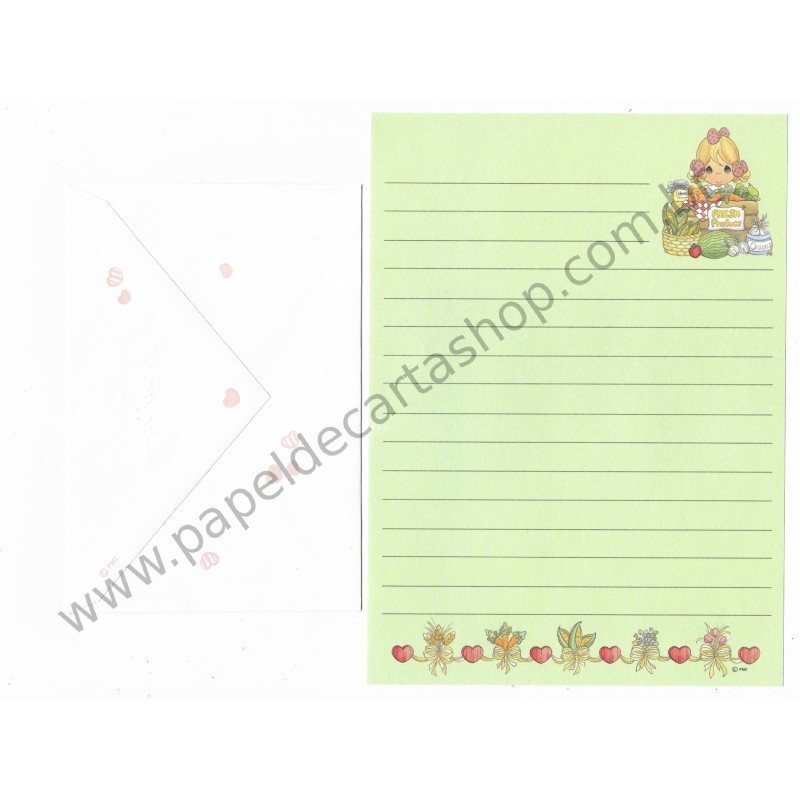 Conjunto de Papel de Carta IMPORTADO Precious Moments CLL