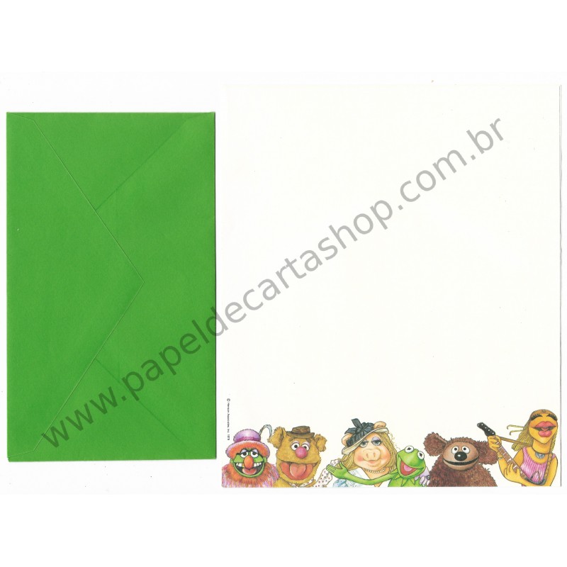 Conjunto de Papel de Carta Antigo Importado Muppets CVD - Hallmark