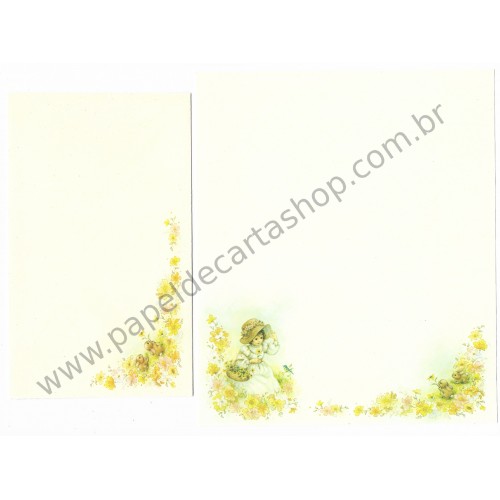 Conjunto de Papel de Carta Antigo Importado BB CAM Hallmark