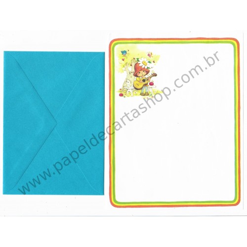 Conjunto de Papel de Carta Antigo Importado FERD