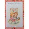Ano 1975. Cartão ANTIGO IMPORTADO Betsey Clark Friends Valentines Hallmark