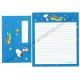 Conjunto de Papel de Carta Original Antigo Snoopy 70s CAZ Peanuts