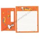 Conjunto de Papel de Carta Original Antigo Snoopy 70s CLA Peanuts