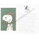 Conjunto de Papel de Carta Snoopy Flying Ace CVD Antigo (Vintage) Peanuts