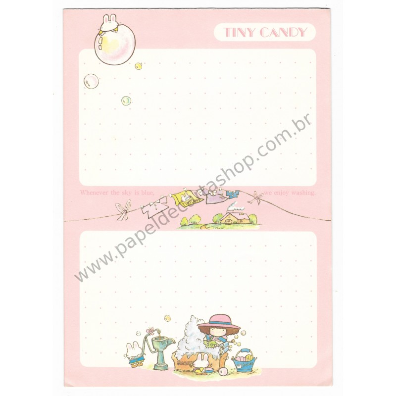 Papel de Carta Avulso Vintage Tiny Candy Milk Candy Gakken