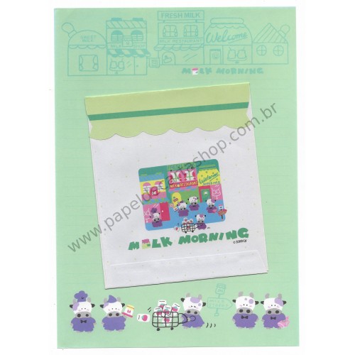 Conjunto de Papel de Carta Antigo (Vintage) Milk Morning CAZ - Tomboy Japan