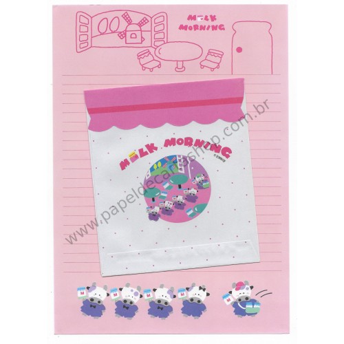 Conjunto de Papel de Carta Antigo (Vintage) Milk Morning CRS - Tomboy Japan