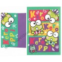 Ano 1995. Conjunto de Papel de Carta Keroppi Antigo (Vintage) Sanrio