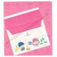 Ano 1987. Conjunto de Papel de Carta Little Twin Stars CRS Antigo (Vintage) Sanrio