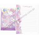 Ano 2016. Kit 2 Conjuntos de Papel de Carta Little Twin Stars Stars & Sugar Sanrio