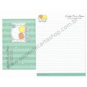 Ano 2015. Kit 3 Conjuntos de Papel de Carta Little Twin Stars Stars to Count Sanrio