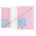 Ano 2004. Conjunto de Papel de Carta Little Twin Stars Tree Sanrio